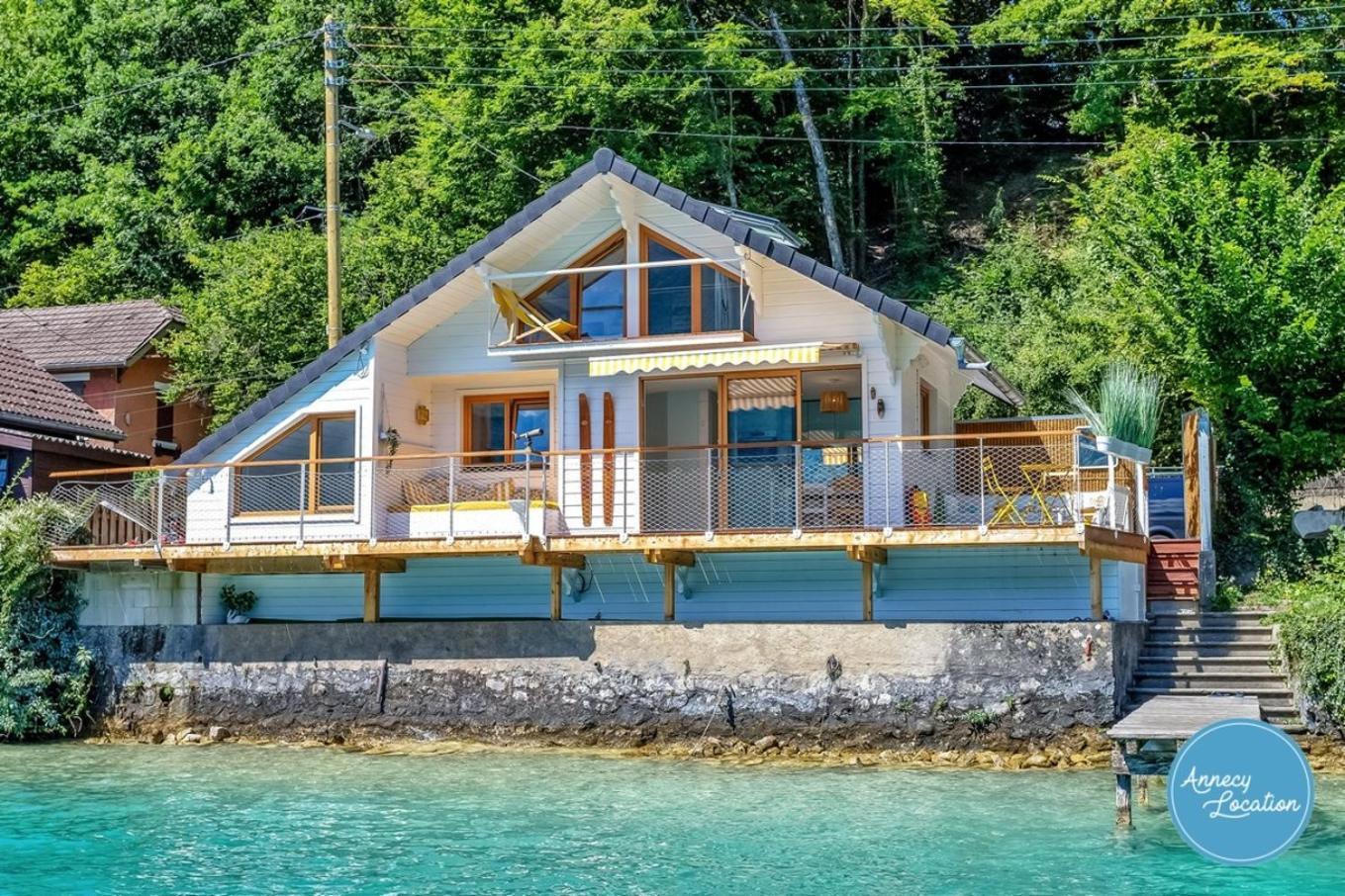 Chalet Coquillage Waterfront Escape On Lake ドゥサール エクステリア 写真