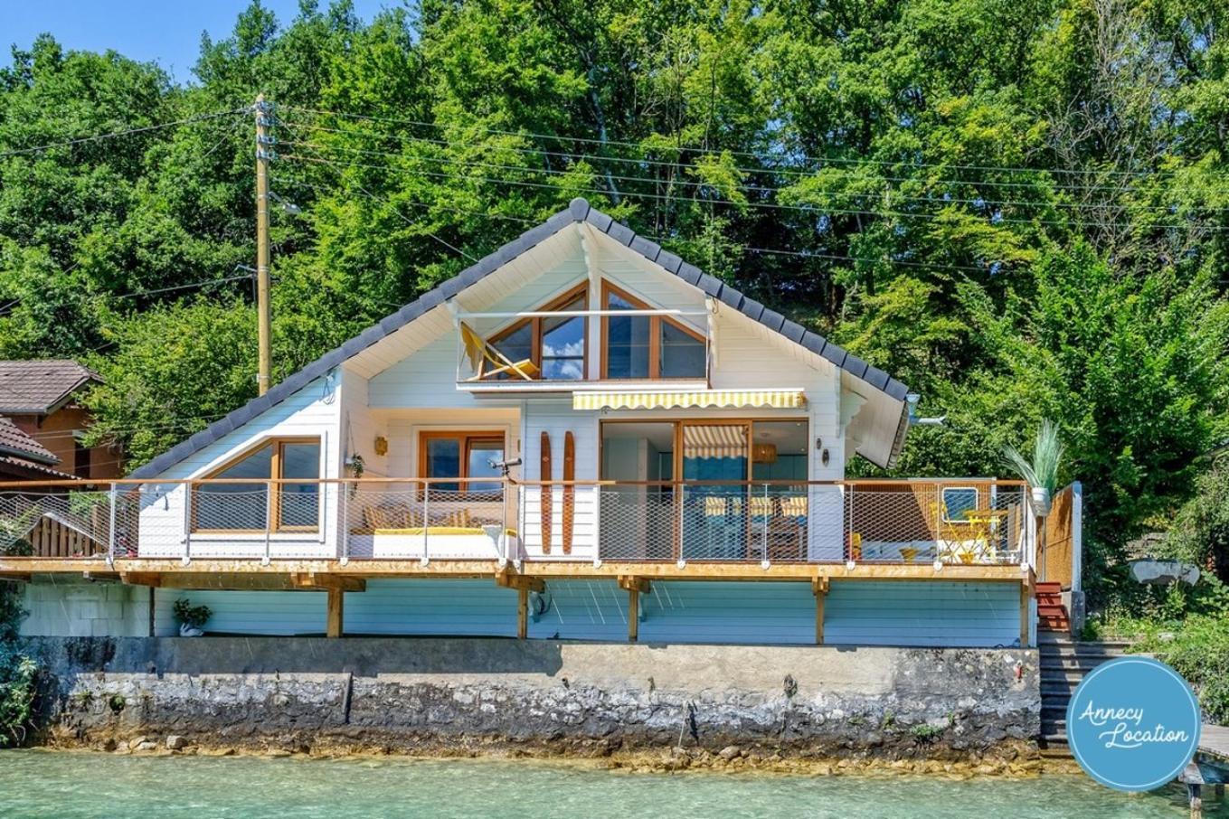Chalet Coquillage Waterfront Escape On Lake ドゥサール エクステリア 写真